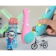 Ручка 3D аккумуляторная с трафаретом K9903 дельфин Ручка 3D для объемного рисования пластиком