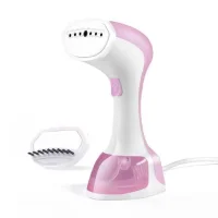 Ручний відпарювач для одягу Handheld Garment Steamer SI-6025 Рожевий Для всіх видів тканини