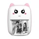 Міні принтер для фотографій та етикеток CAT Mini Printer Дитячий термопринтер без чорнила