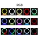 Лампа кольцевая 33 см YYMK33 RGB с пультом Кольцевая LED лампа 2.1 м с тремя держателями телефона