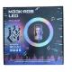 Лампа кольцевая 33 см YYMK33 RGB с пультом Кольцевая LED лампа 2.1 м с тремя держателями телефона