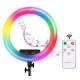 Кільцева лампа 33 см YYMK33 RGB з пультом Кільцева LED лампа 2.1 м з трьома тримачами телефону