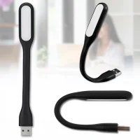 Портативний USB LED ліхтарик гнучкий для ноутбука та ПК Чорний