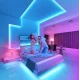 Стрічка силіконова LED NEON 5M Blue Світлодіодна смуга синя 12V-220V