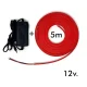 Стрічка силіконова LED NEON 5M RED Світлодіодна смуга червона 12V-220V