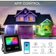Вуличний прожектор RGB SMART LED 15W з Bluetooth для зовнішнього освітлення Світлодіодний прожектор з віддаленим керуванням