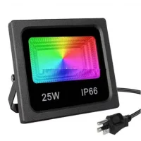 Вуличний прожектор RGB SMART LED 25W з Bluetooth для зовнішнього освітлення Світлодіодний прожектор з віддаленим керуванням