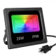 Вуличний прожектор RGB SMART LED 25W з Bluetooth для зовнішнього освітлення Світлодіодний прожектор з віддаленим керуванням