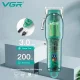 Дизайнерська акумуляторна машинка для стрижки волосся VGR V-660 Машинка з дисплеєм та прозорим корпусом