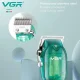Дизайнерська акумуляторна машинка для стрижки волосся VGR V-660 Машинка з дисплеєм та прозорим корпусом