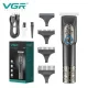 Акумуляторна машинка для стрижки волосся VGR V-963 Тример для стрижки бороди та вусів