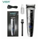 Акумуляторна машинка для стрижки волосся з дисплеєм VGR V-072​​​​​​​ Тример для стрижки та окантування бороди