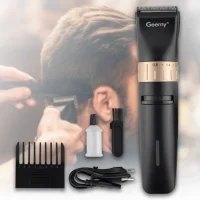 Акумуляторна машинка для стрижки волосся Geemy GM-6042 Тример для стрижки та окантування бороди