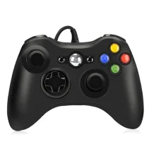 Джойстик дротовий ігровий для приставки Xbox 360 та PC Геймпад ігровий Чорний