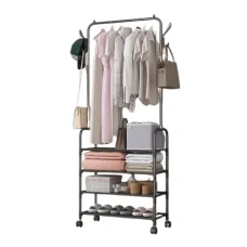 Підлогова вішалка 178х60х26 см для одягу на коліщатках Clothes Rack Up