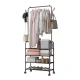 Підлогова вішалка 178х60х26 см для одягу на коліщатках Clothes Rack Up