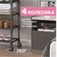 Підлогова вішалка 178х60х26 см для одягу на коліщатках Clothes Rack Up