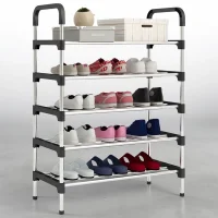 Підлогова полиця для взуття на 5 полиць 54х28х105 см New shoe rack Полиця-підставка для взуття