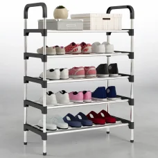 Підлогова полиця для взуття на 5 полиць 54х28х105 см New shoe rack Полиця-підставка для взуття
