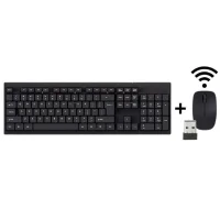 Універсальний Бездротовий комплект клавіатури і миші KEYBOARD KB-C019 з російською розкладкою і підключенням 2.4G