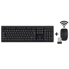 Універсальний Бездротовий комплект клавіатури і миші KEYBOARD KB-C019 з російською розкладкою і підключенням 2.4G