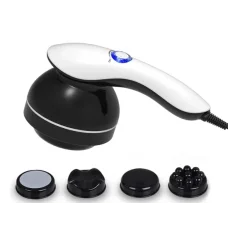 Антицелюлітний масажер Body massage 4 насадки Вібромасажер ручний антицелюлітний