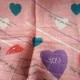 Електричне простирадло Electric Blanket 150х120 см Простирадло з підігрівом рожевого кольору із сердечками