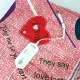 Електричне простирадло Electric Blanket 150х120 см Простирадло з підігрівом рожевого кольору із сердечками