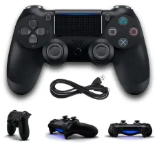 Геймпад для ігрових приставок із Bluetooth Dual Shock 4 Wireless Чорний Бездротовий джойстик