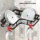 Кутова полиця для ванної кімнати з неіржавкої сталі Corner shower caddy Чорного кольору