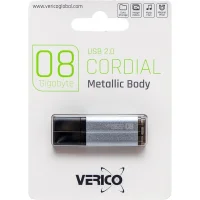 Флешка для зберігання інформації Verico USB 8Gb Cordial SkyBlue 601255 Блакитний