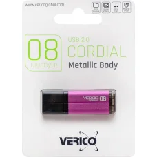 Флешка для зберігання інформації Verico USB 8Gb Cordial Pink 601262 Рожевий