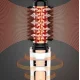 Компактний фен-щітка для сушіння та укладання волосся Kemei KM-8024 800W Фен-стайлер з 2 насадками