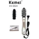 Компактний фен-щітка для сушіння та укладання волосся Kemei KM-8024 800W Фен-стайлер з 2 насадками
