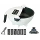 Тертка-овочерізка ручна 9 в 1 з контейнером та друшляком Rotate Vegetable Slicer Тертка для овочів з контейнером