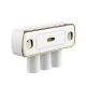 Органайзер підставка для зубних щіток і дозатор пасти TOOTHBRUSH HOLDER XL-716 з висувною шухлядою і склянками