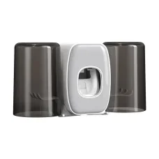 Органайзер для зубних щіток і пасти TOOTHBRUSH HOLDER XL-717 з дозатором і склянками