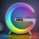 Настільний смарт світильник нічник G-Smart G11 Лампа-нічник з годинником Bluetooth-колонкою та зарядкою