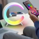 Настільний смарт світильник нічник G-Smart G11 Лампа-нічник з годинником Bluetooth-колонкою та зарядкою