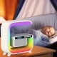 Настільний смарт світильник нічник G-Smart G6 Лампа-нічник з годинником Bluetooth-колонкою та бездротовою зарядкою