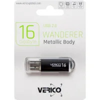 Флешка для зберігання інформації Verico USB 16Gb Wanderer Black 03087/600616 Чорний