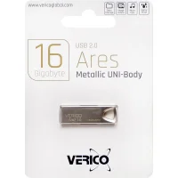 Флешка для зберігання інформації Verico USB 16Gb Ares Champagne 602832 Сріблястий