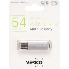 Флешка для зберігання інформації Verico USB 64Gb Wanderer Silver 600753 Сірий