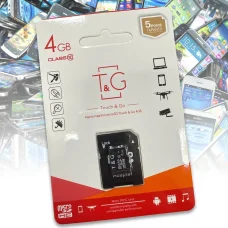Карта пам'яті MicroSDHC 4GB Class 10 T&G (з адаптером)