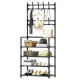 Вішалка для одягу з полицями для взуття New simple floor clothes rack 60X29.5X151 см Вішалка для одягу