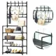 Вішалка для одягу з полицями для взуття New simple floor clothes rack 60X29.5X151 см Вішалка для одягу