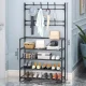 Вішалка для одягу з полицями для взуття New simple floor clothes rack 60X29.5X151 см Вішалка для одягу