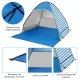 Пляжний намет автоматичний саморозкладний двомісний в чохлі Tent For Tourist 150x160 см Синій