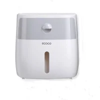 Тримач для туалетного паперу паперових рушників Towel Holder Ecoco 20,5х12,5х20 см Білий