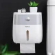 Тримач для туалетного паперу паперових рушників Towel Holder Ecoco 20,5х12,5х20 см Білий